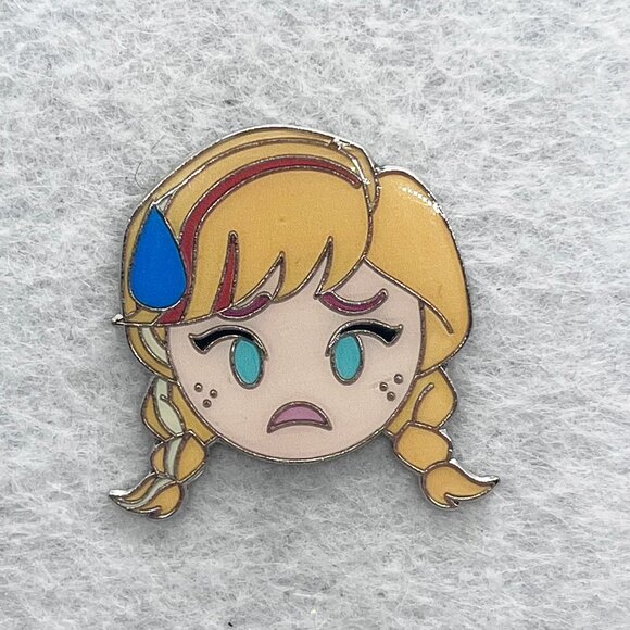Disney Jewelry - 🔮 5/$25 Disney‎ Frozen Anna Nervous Emoji Pin